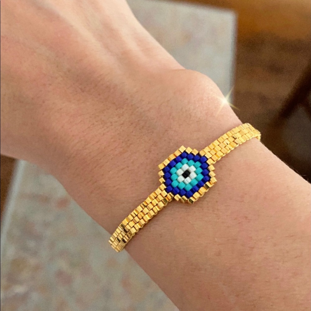 Handmade 24k Gold Plated Ojito Bracelet